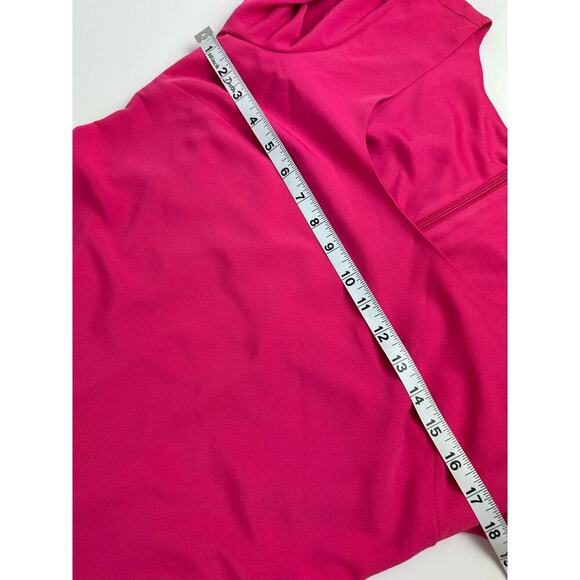 Karl Lagerfeld Paris Size 8 NWT Women's Hot Pink Knee Length Dress Bell Sleeves - Picture 5 of 13